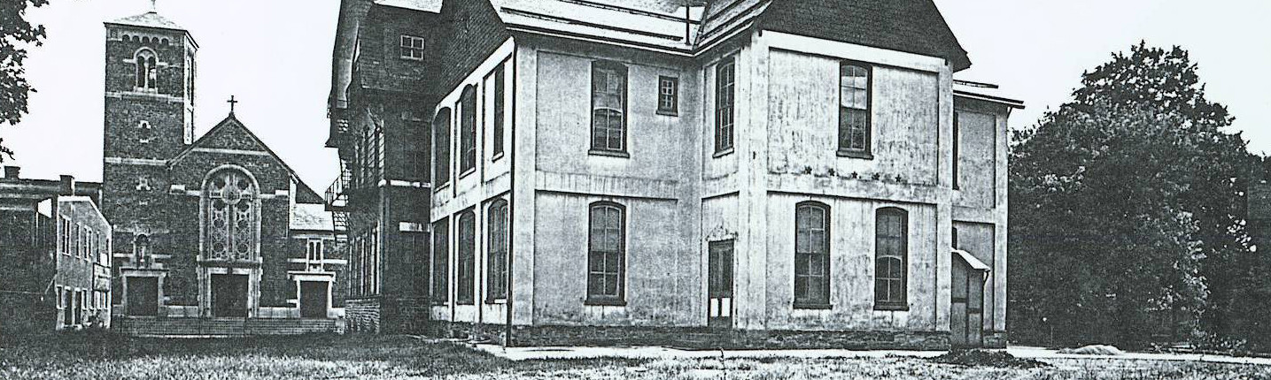 Back of original Jenkintown School Building in 1904